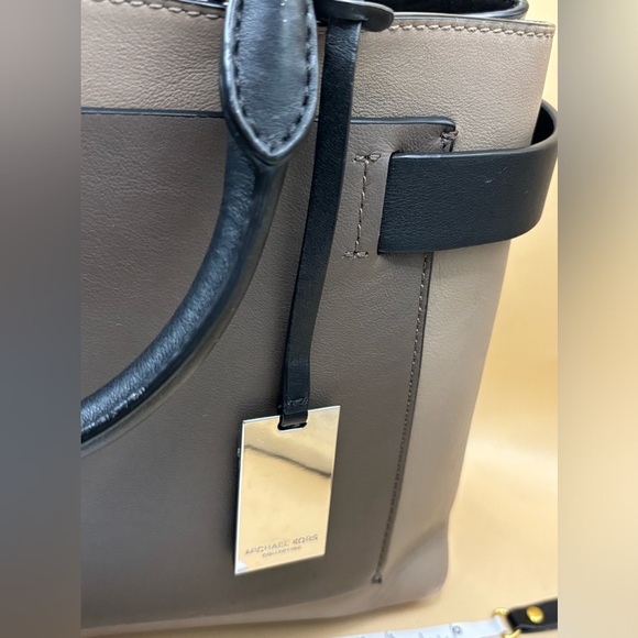 Michael Kors Collection shoulder bag satchel suede/leather black/tan - Picture 4 of 14